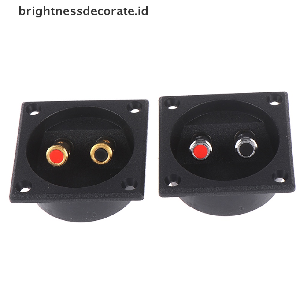 1 Pc Konektor Terminal Kotak Speaker Stereo Subwoofer Bentuk Cangkir Bulat 50mm Untuk Mobil