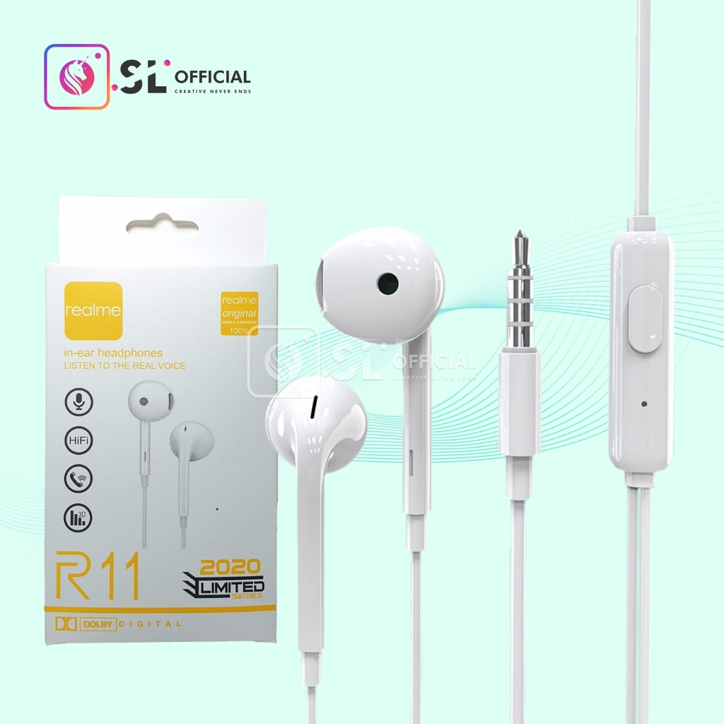 Headset Oppo R9 R11 Support All Tipe Hp / Headset Branded