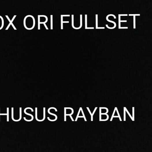 

☎ Box ori fullset khusus Raayban | box gm putih | semua merk hanya box ❈