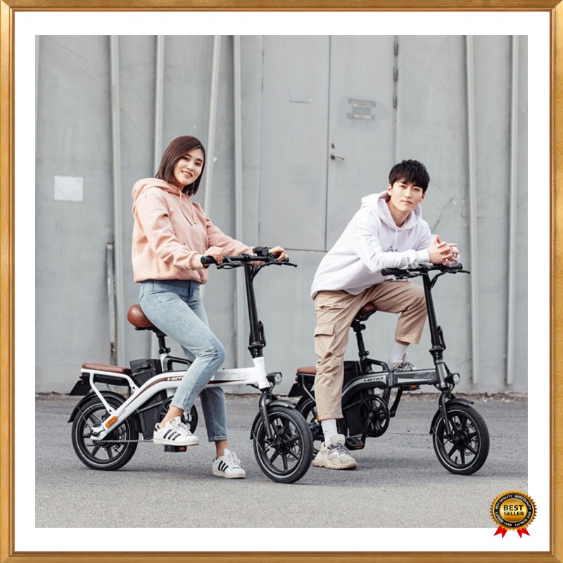 Unik Xiaomi HIMO Z14 Sepeda Lipat Elektrik Smart Moped 350W 12Ah Standard Edition - Gray Limited