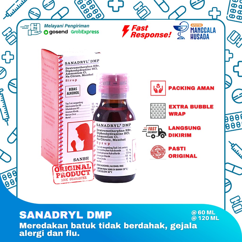 SANADRYL DMP SIRUP @ 60 ML / 120 ML