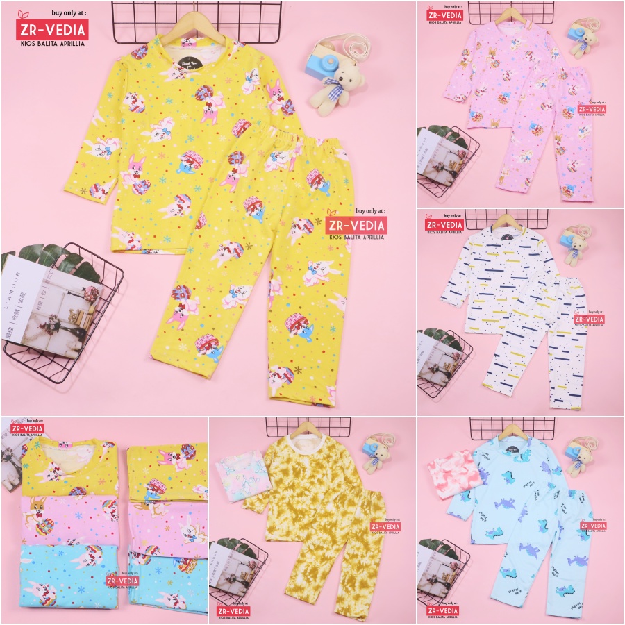 Pajamas Sunday uk 8-10 Tahun / Setelan Anak Perempuan Branded Karakter Piyama IMPORT Baju Tidur