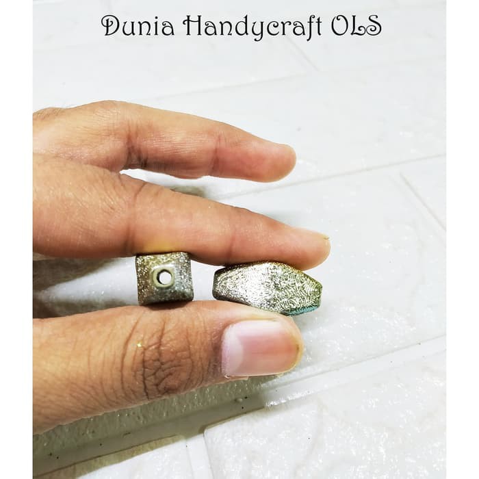 DIY Mote Kana Segi Blitz Bahan Kerajinan Tangan Anting Bros Kalung