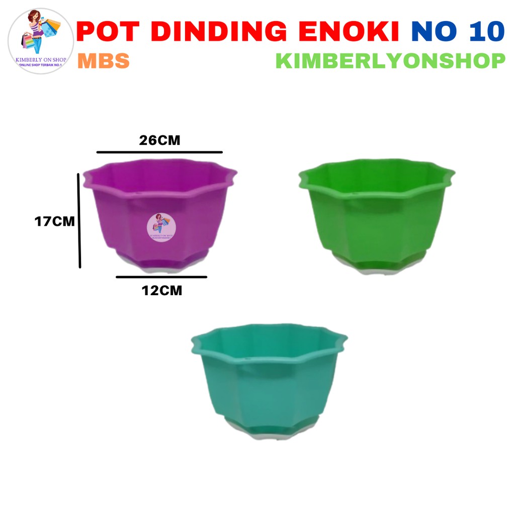 Pot bunga  pot tananam  pot enoki  tatakan No 10