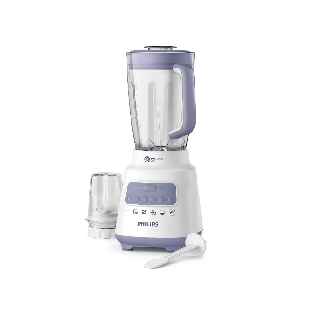 BLENDER PHILIPS HR 2221 2 IN 1 SERBAGUNA BAHAN PLASTIK 1.5 LITER