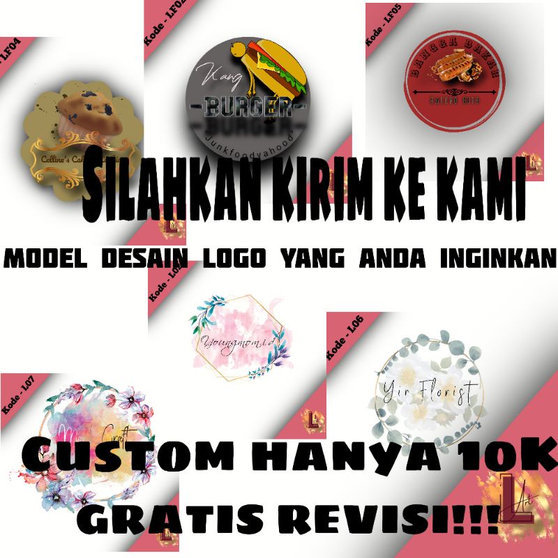 

JASA DESAIN LOGO MURAH CUSTOM GRATIS REVISI - ALL LABEL PRODUCT
