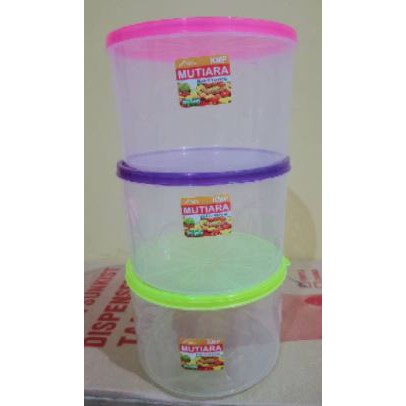 Toples kue kering 1kg / Toples bening / Toples 1kg kmp / Toples 1 KG KMP Mutiara