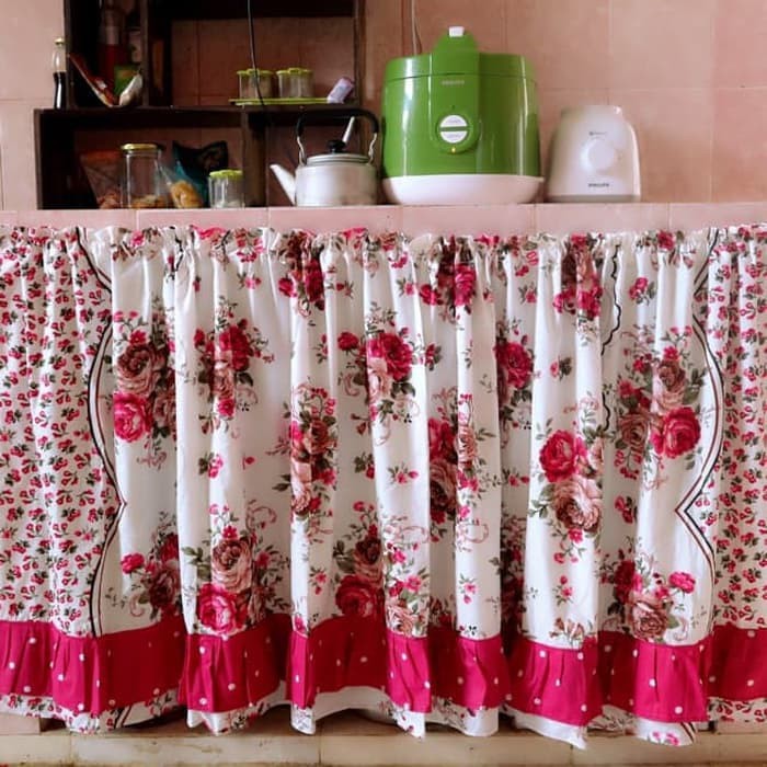 Gorden kolong dapur poni  RUMBAI BAWAH - Tirai Dapur