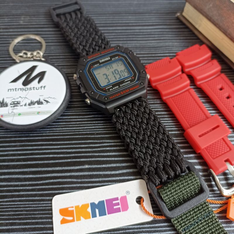 Jam Skmei Strap Paracord Survival 2MM