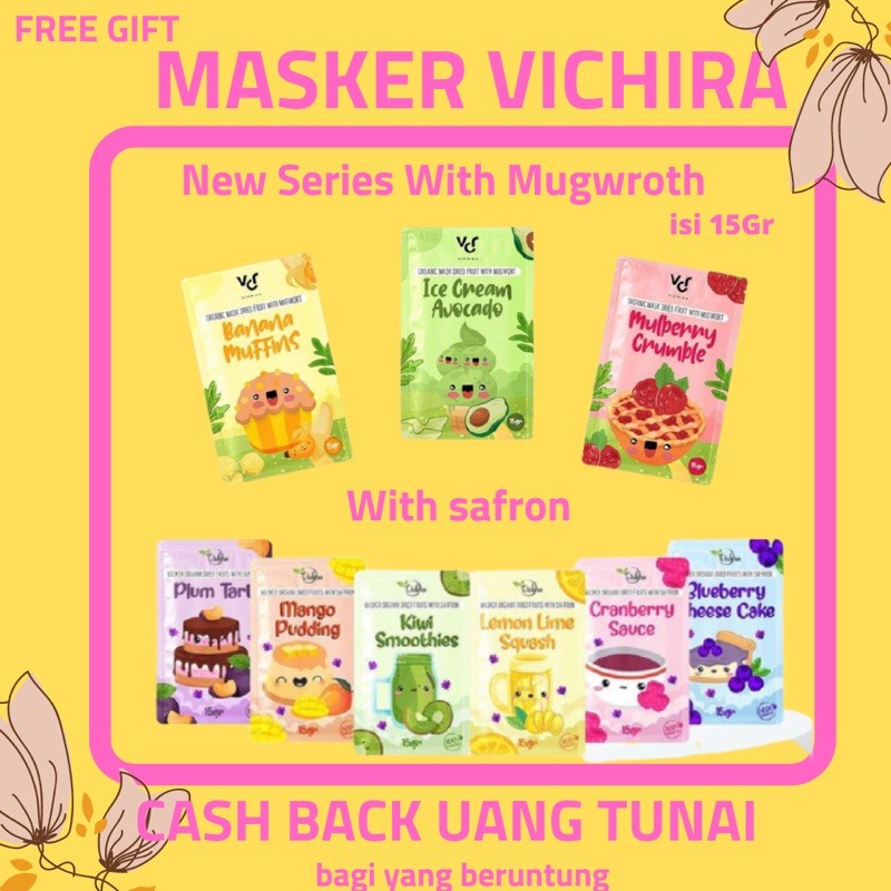 MASKER VICHIRA MASK MASKER WAJAH [DISTRIBUTOR RESMI] “ FREE GIFT ”