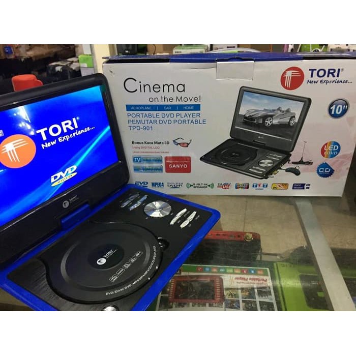 Dijual DVD PORTABLE 9 88inc TORI Portable DVD Player Merk TORI home TPD 901 Limited