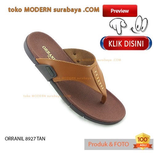 ORRANIL 8927 TAN sendal flat pria jepit casual flip flop