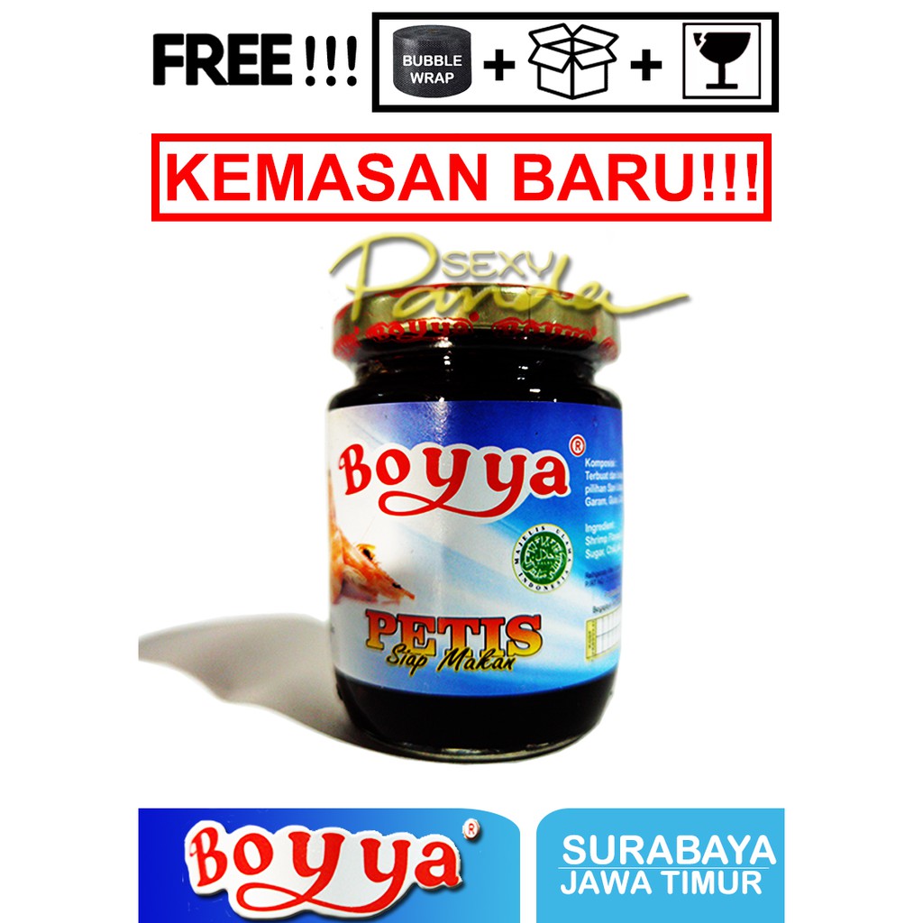 

Sambal Petis Bumbu Udang Pedas Boyya 200/250 gram Petis Siap Saji Bogajaya