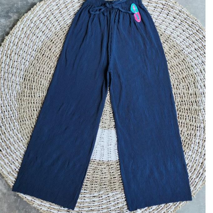 Sangat Nyaman.. Celana Plisket Kulot Plisket Lidi Tali Hyget Termurah