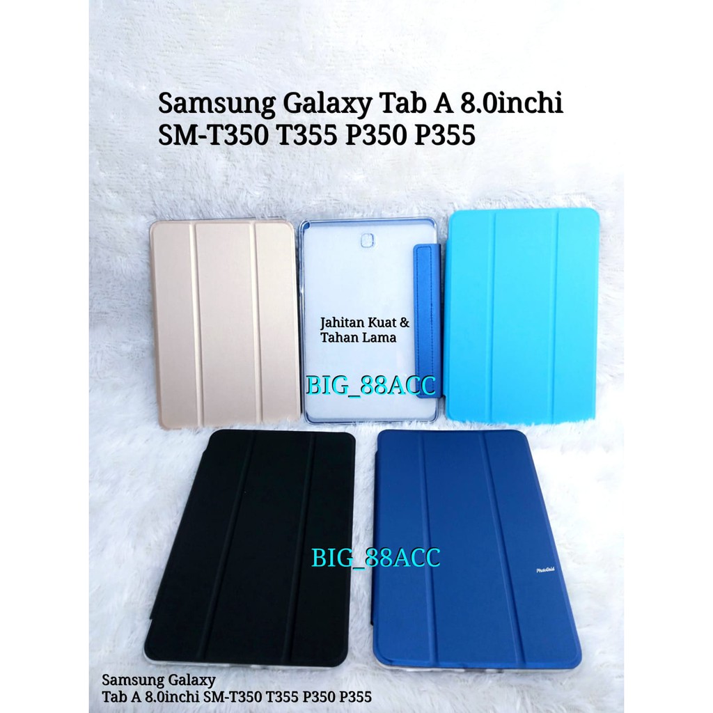 Flip Cover Book Cover Sarung Samsung Galaxy Tab A 8.0inchi SM-T350 T355 P350 P355
