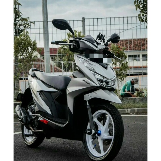 VISOR BEAT FI BEAT /BEAT DELUXE 2016- 2020 SMOKE BENING HITAM