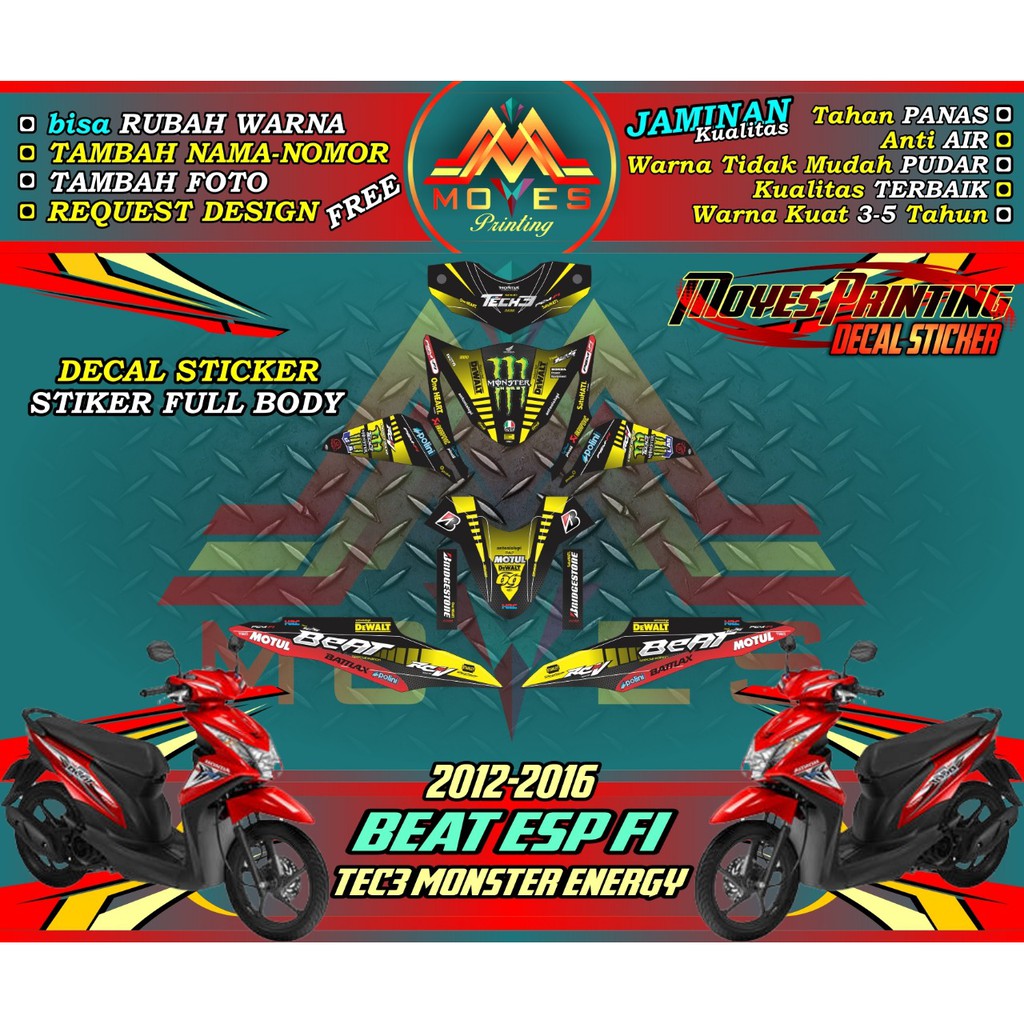 stiker motor honda beat full body decal stiker motor beat fi full body striping motor beat fi full b