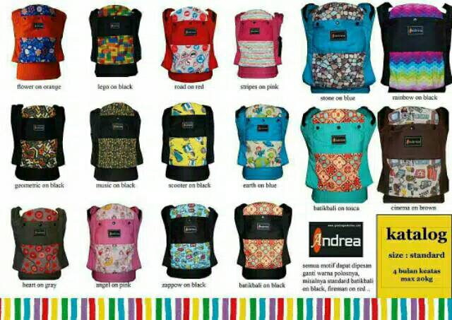 Andrea Baby Carrier  SSC - Gendongan bayi SSC Andrea Standard-babycarrier/ baby carier