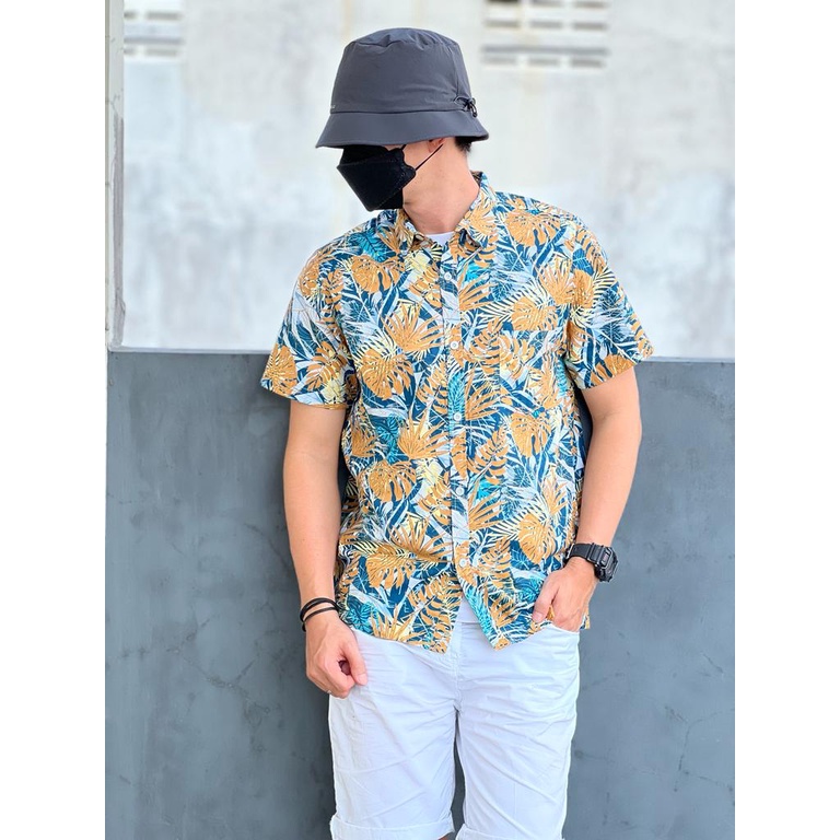 AMSPRO kemeja pria / kemeja casual / kemeja motif / kemeja printing / kemeja kerja Pd-43