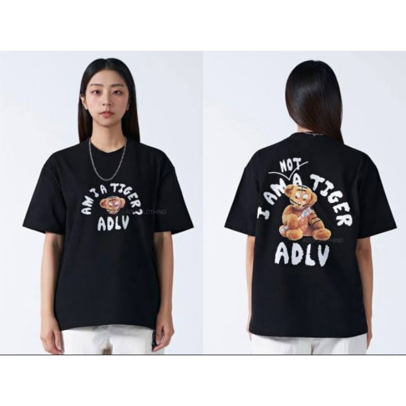 Acmé de La Vie ADLV Tiger Teddy Bear Black Limited Edition Tshirt Original Korea READY