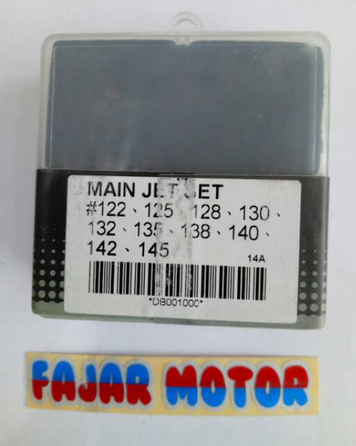 MAIN JET SET PE YAMAHA MIO 10PCS MAIN JET PILOT JET