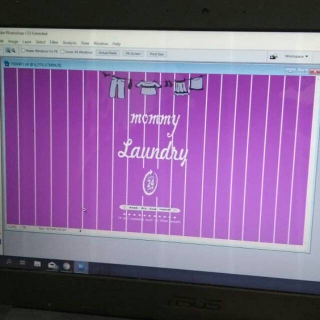 Sticker mesin cuci laundry bisa gnti warna dan nama