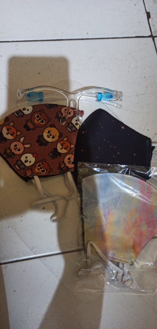 Face Shield Pelindung Wajah, Bahan Mika Import