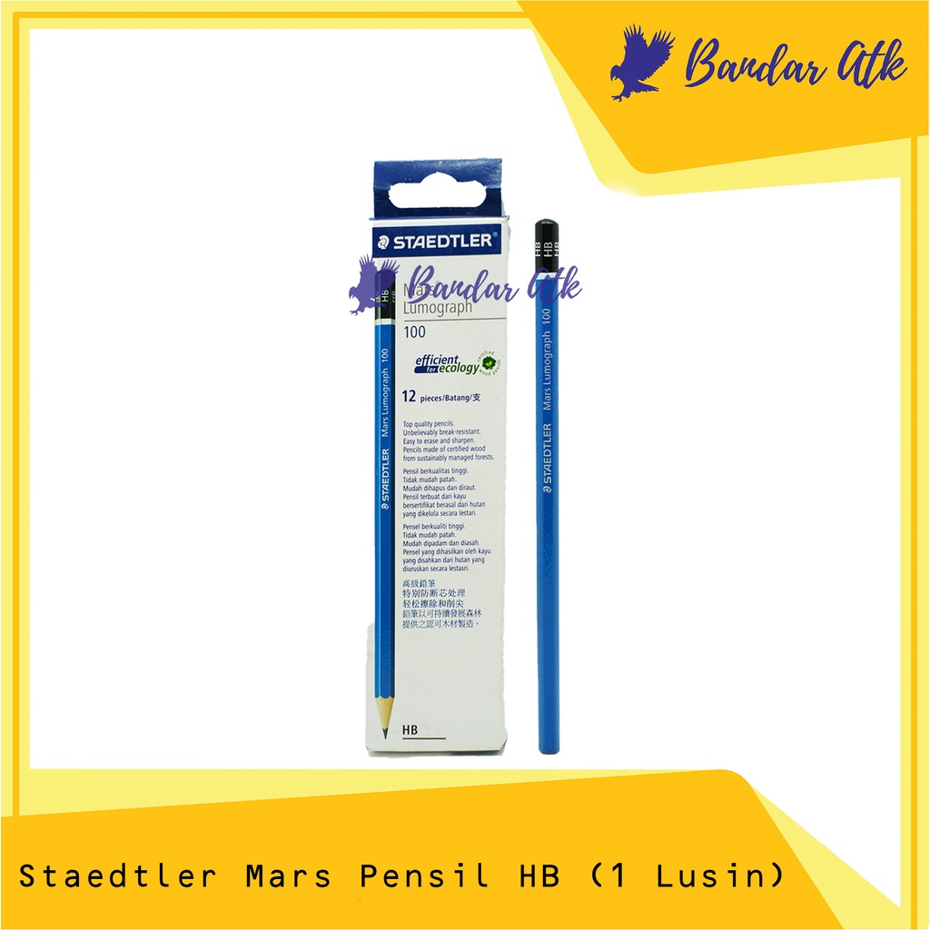 

Staedtler Pensil HB Mars Lumograph 100 Pensil Gambar [1 LUSIN]