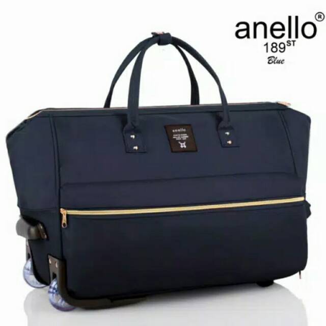 Troly Baju Anello Tas Travel Trolley Bag Pakaian - Travel Bag Anello #189 Troli Anello 2 Roda