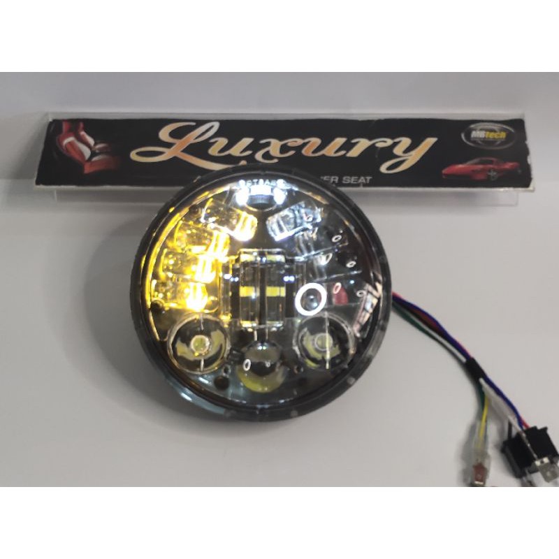 Lampu depan Reflektor daymaker 16 led 5,7inch