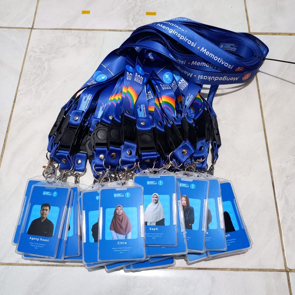 

Paket Cetak ID Card + Case Holder + Lanyard Full Print + 1 Sisi & 2 Sisi