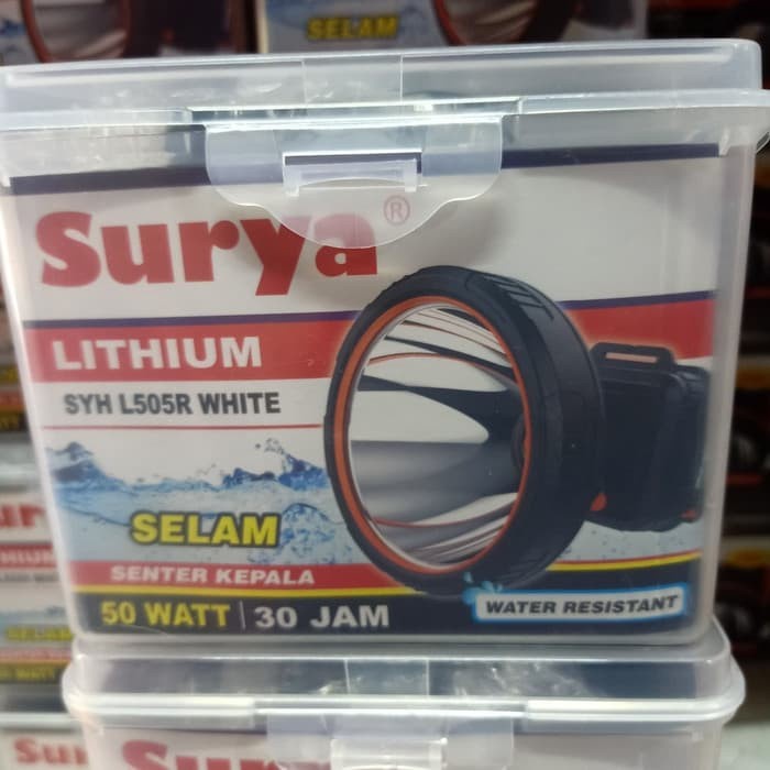 New Promo!!! Senter Kepala Selam 25 Watt Syh L-255r LED Cahaya Putih Dan Kuning Super Terang Berkualitas