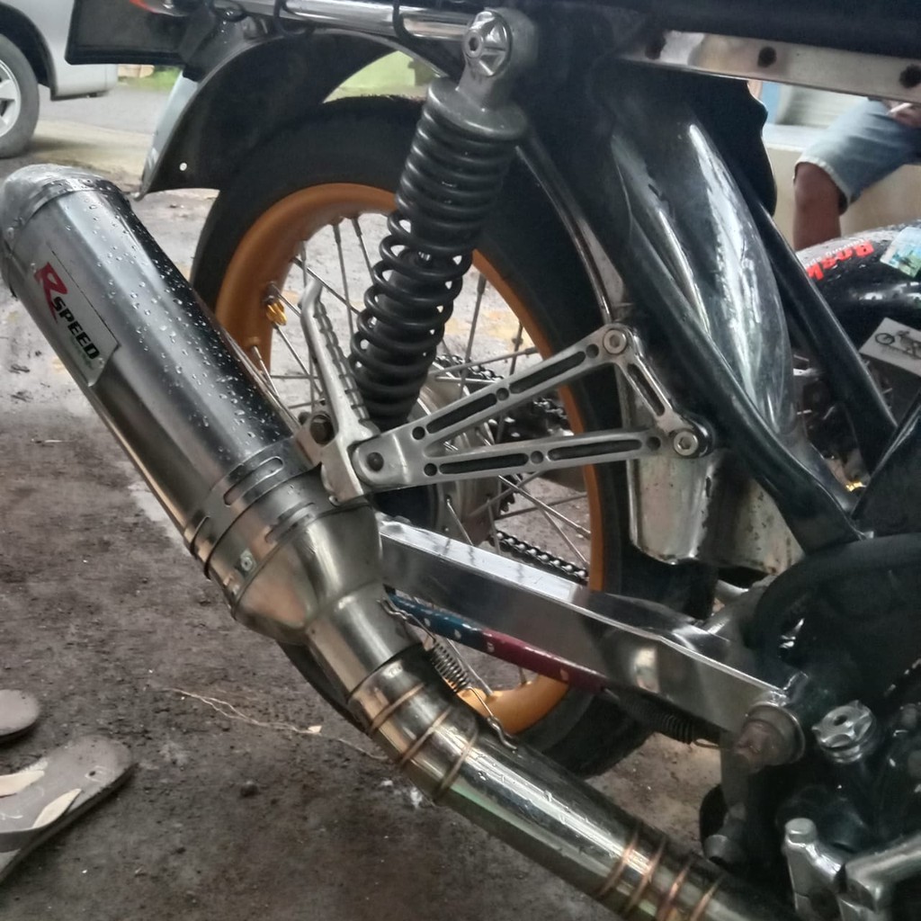 FOOTSTEP NINJA RR CHROME JAPSTYLE FOSTEP BOSTEP PIJAKAN KAKI BELAKANG PNP CB GL MEGAPRO TIGER DLL