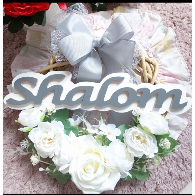 Wreath Flower / rotan bulat / rotan lingkar / hiasan pintu / bunga hias / ranting rotan / dekorasi