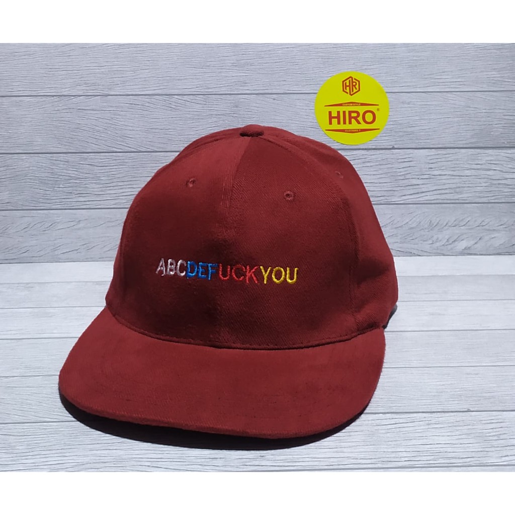 [COD]Topi Baseball Bordir ABC New Model/Topi Distro Keren/Topi Distro Terlaris