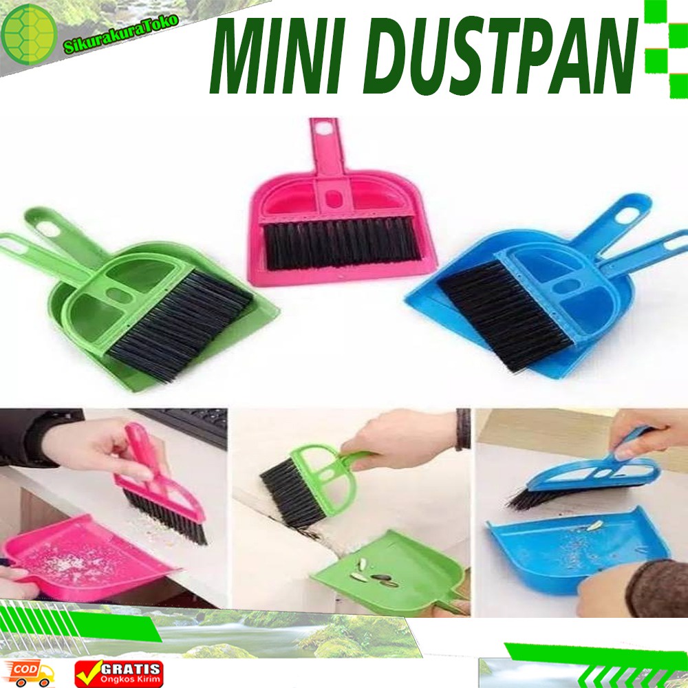 (SKR) Mini Dustpan / Sapu + Cikrak / Pengki / Serokan Mini Dust Pan Serok Kecil