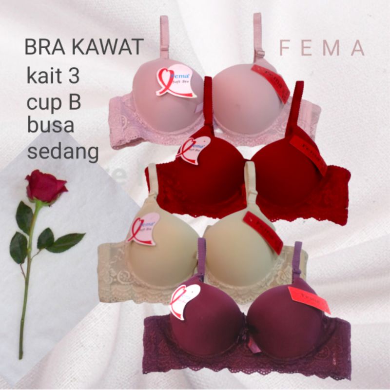 BRA KAWAT FEMA TALI BISA DI LEPAS SIZE 36/42