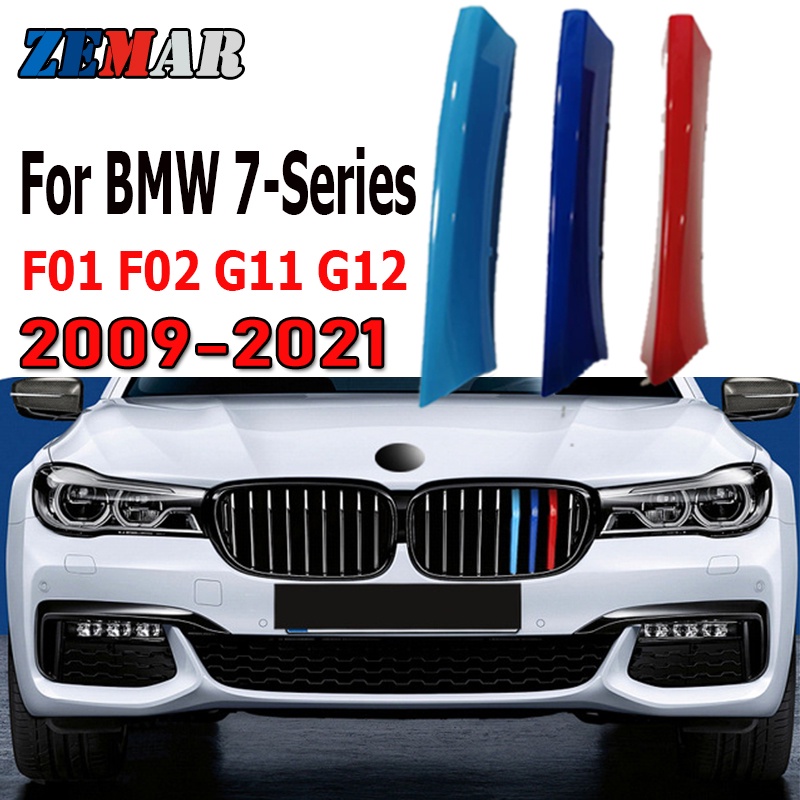 3pcs Klip Trim Grille Mobil Balap Bahan ABS Untuk BMW F01 F02 E65 E66 G11 G12 7 Series 2002-2021