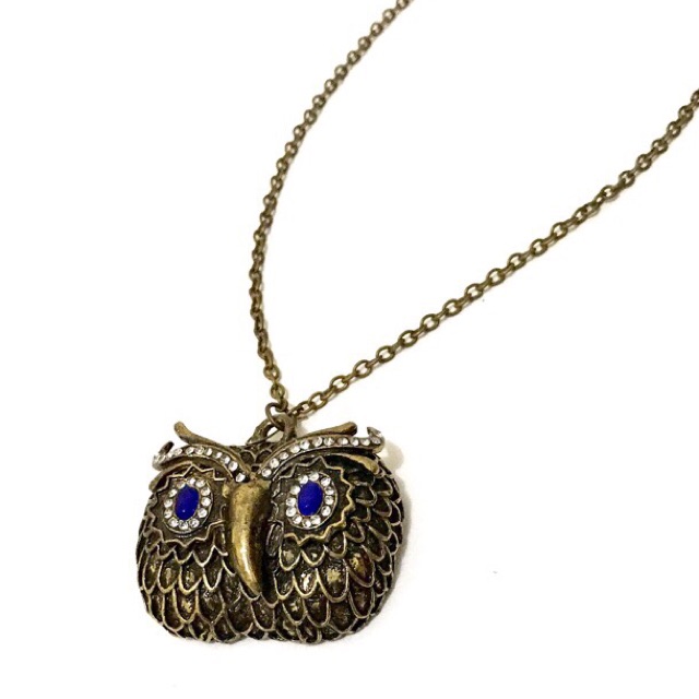 TheOwl🦉Kalung Burung Hantu Etnik Vintage Panjang Klasik Dior Korea Tassel Emas Imitasi