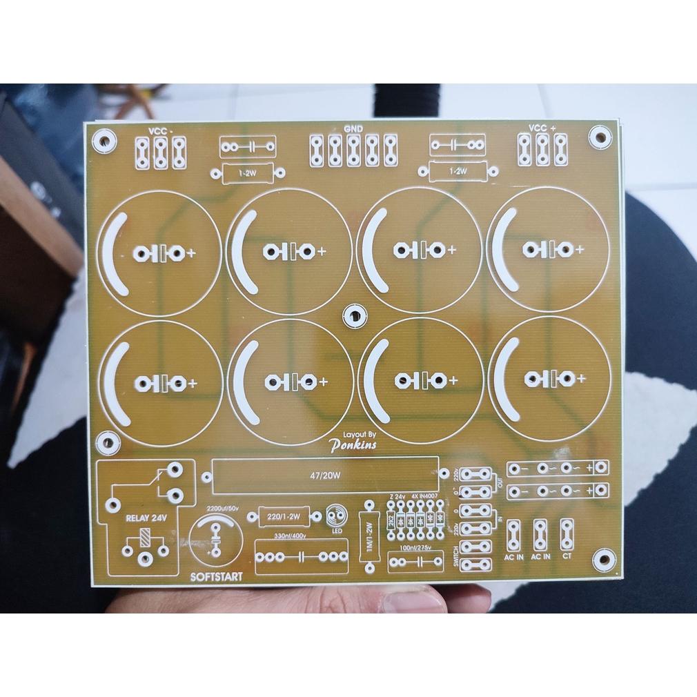 Pcb Psu 8 Elco + Softstart Fiber Fr4