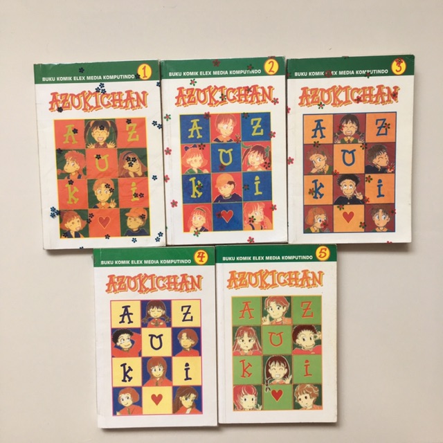 Komik azuki chan azukichan 1-5T langka