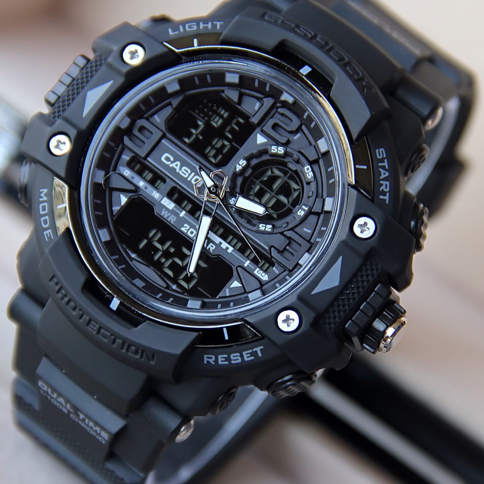 Original JAM TANGAN CASIO G SHOCK GWN 8600 BLACK Premium Kekinian