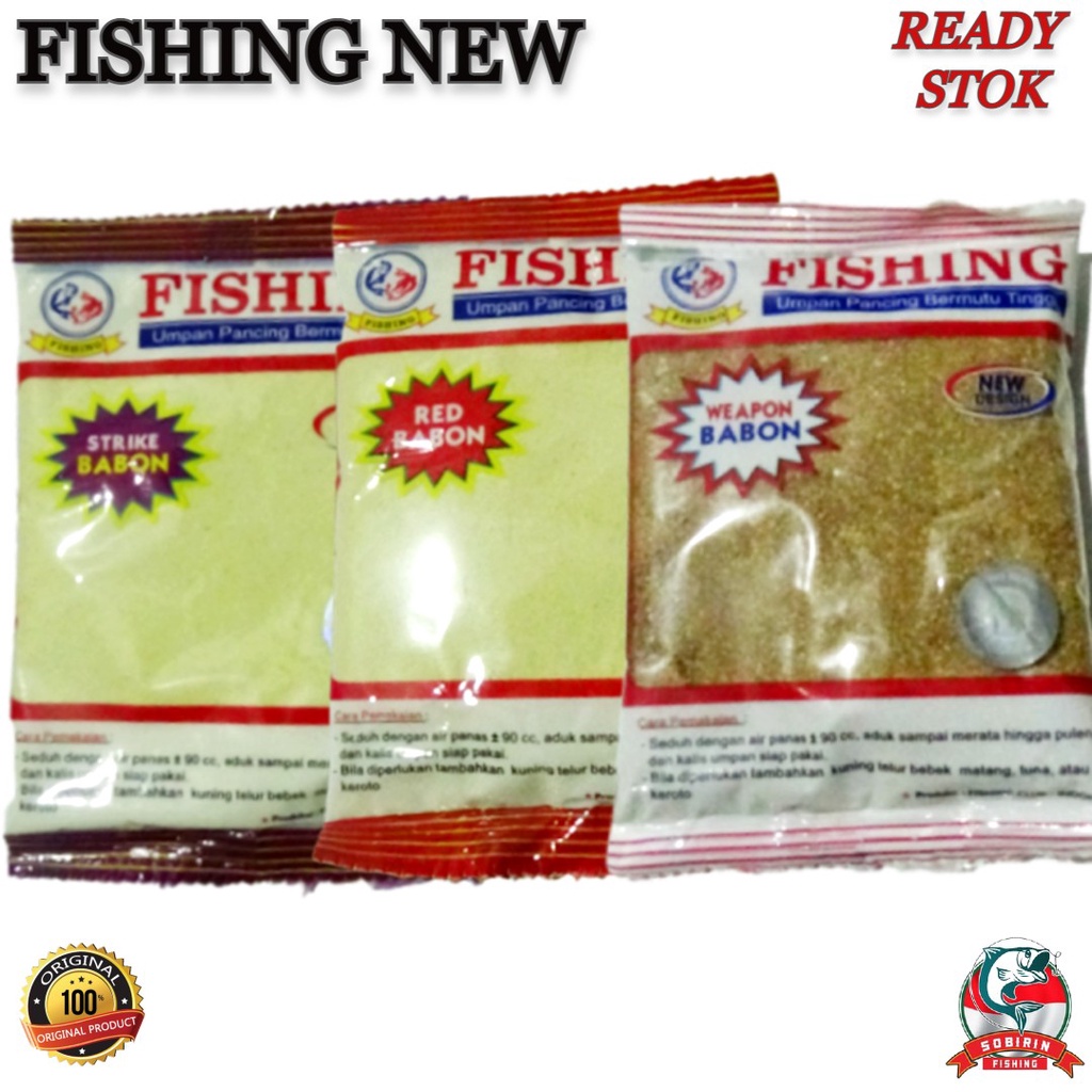 Umpan Ikan Mas Fishing Babon New - Ready 6 Varian Target Babon, Special Babon, Red Babon, Strike Bab