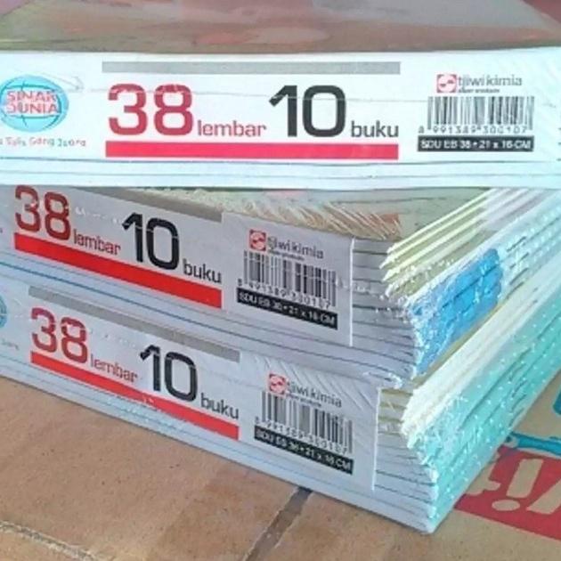 

New - Buku Tulis Sinar Dunia SIDU 38 Lembar 1Pack isi 10 buku