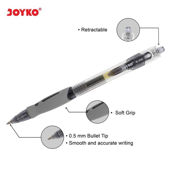 Pulpen Joyko Q Gel GP-265 Joyko / Pulpen Gel Cetak Cetek