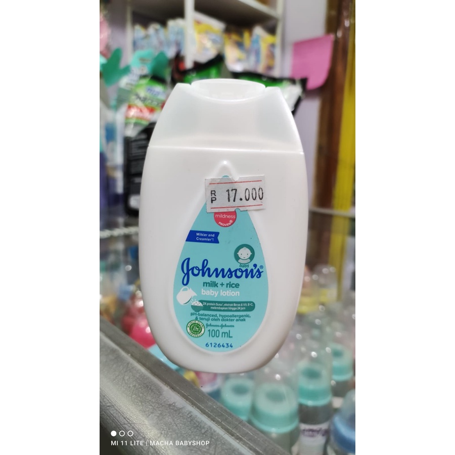 Johnson's LOTION milk rice, regular, bedtime 100ML, 200 ml johnsons / BODY LOTION JOHNSONS