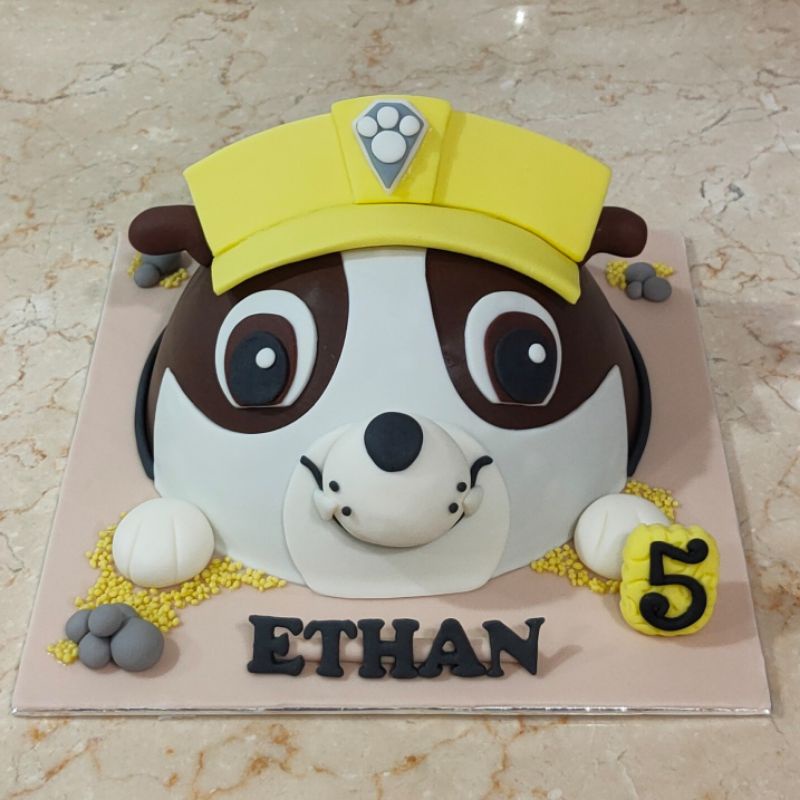 

Rubble Paw Patrol Pinata Smash Cake