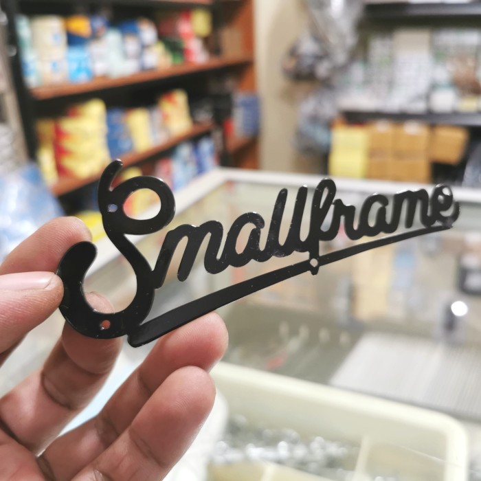 Emblem Smallframe Hitam Vespa PTS special Darling primavera