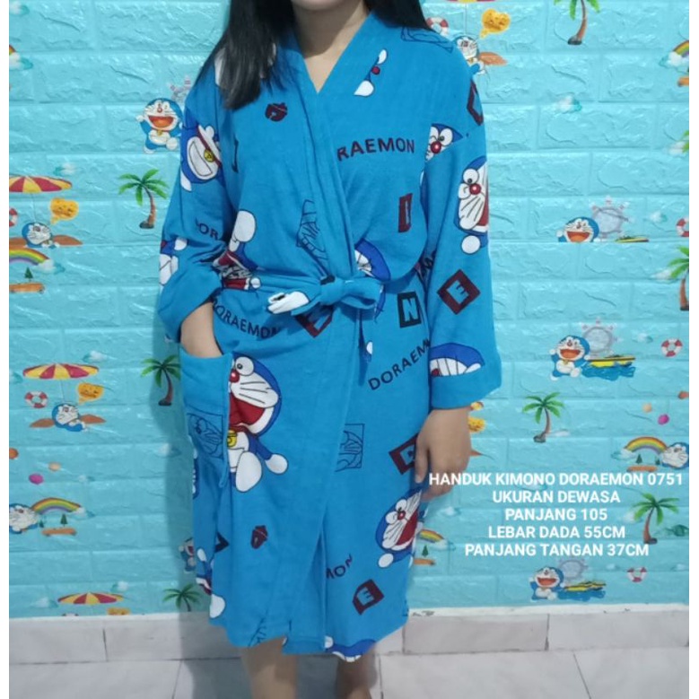 KIMONO DORAEMON/HANDUK DORAEMON/HANDUK KIMONO DORAEMON/KIMONO KARAKTER/DORAEMON/HANDUK MANDI DORAEMO