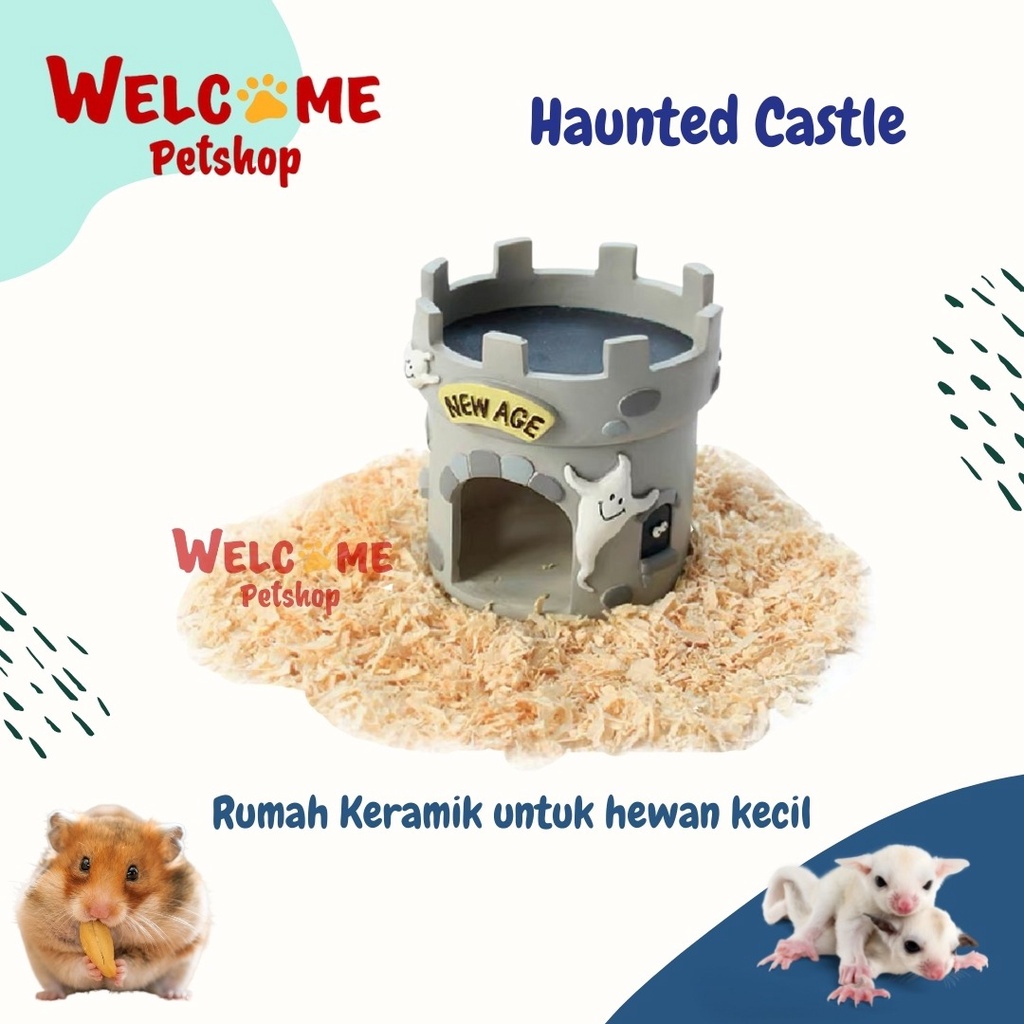 Haunted Castle / Rumah Hamster Sugar Glider / Kandang Hamster